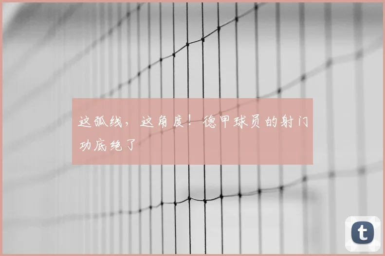 这弧线，这角度！德甲球员的射门功底绝了