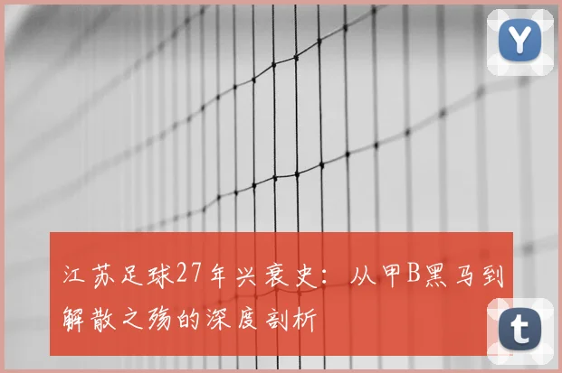 江苏足球27年兴衰史：从甲B黑马到解散之殇的深度剖析